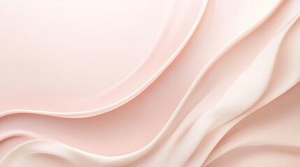 Fototapeta premium Soft, flowing, pale pink fabric curves