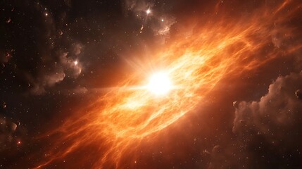 Obraz premium Cosmic explosion in space