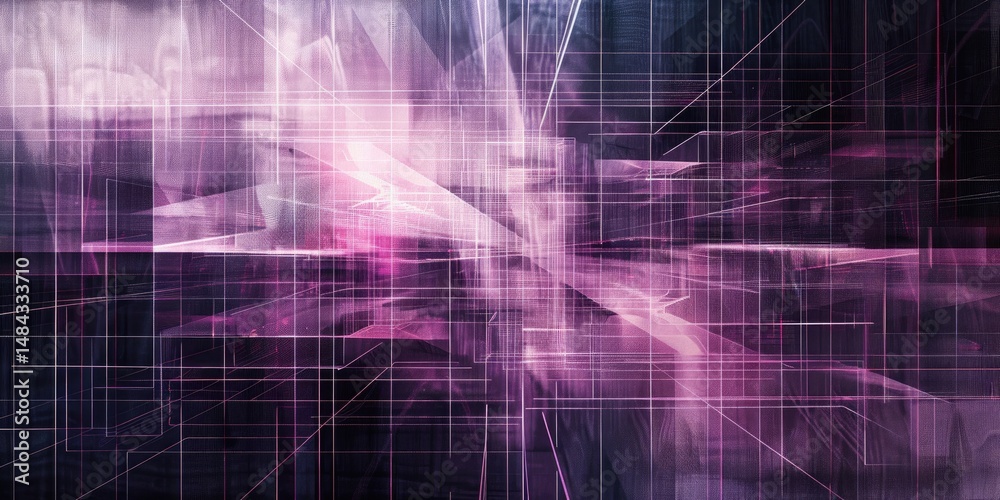 Poster abstract glitch movement effect on surface of digital cyber design express scene of cyberspace style