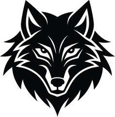 wolf head vector