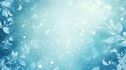 Delicate light blue floral background