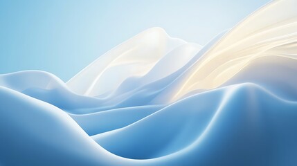 Digital mountain landscape