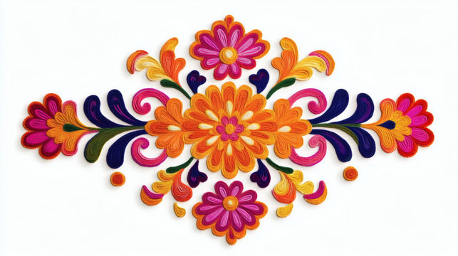 abstract, traditional festival, square - composition, rangoli, knick knack, holiday - event, diya - oil lamp, religion, ornate, no people, backgrounds, isolated