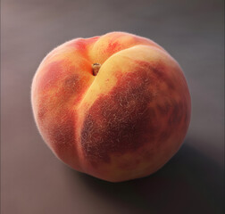 Bright Golden Peach with a Hint of Red Blush, Photographed in Soft Light