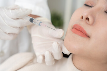 Cosmetic surgery, skin whitening injection, filler injection, Skin reface, beautiful Asian girls...