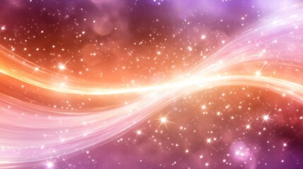 Cosmic swirling light trails in space