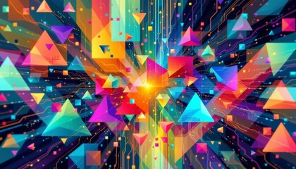 a mesmerizing blend of art and technology, this digital abstract background is a testament to the endless possibilities of the digital age