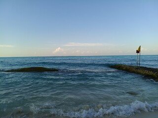 beach in the morning