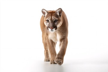 Elegant Mountain Lion Walking Forward