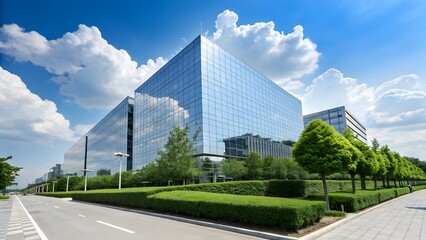 modern office building in moscow