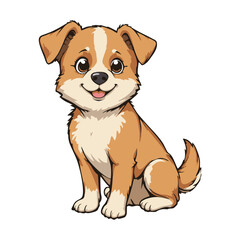 Dog Illustration – Cute Pet Animal Drawing