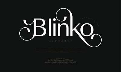 Stylish script-serif blend with swashes and elegance, perfect for invitations, branding, and luxury design