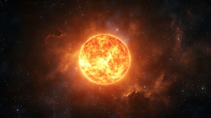 Fototapeta premium Hot star in space