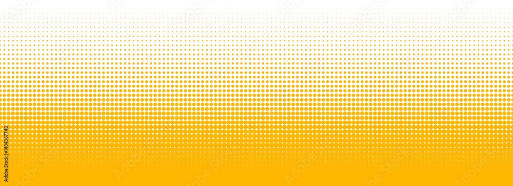 Poster green color halftone gradient texture. vanishing cartoon polka dot background. repeating dotted grad
