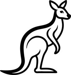 Fototapeta premium kangaroo vector illustration