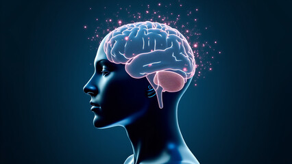 Obraz premium human brain x-ray