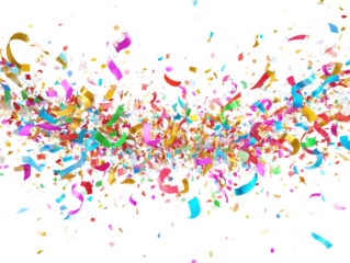 party streamers and confetti