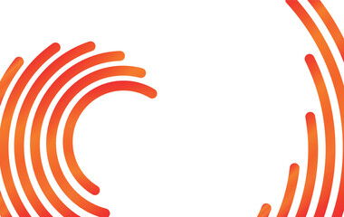 Obraz premium Dynamic vector and abstract design with orange, red colorful waves lines on dark background, creating curves visual effect. Modern vibrant art, digital backgrounds, website, business card, brochure.