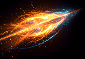 Abstract colorful energy design