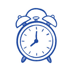 Hand-Drawn Alarm Clock Illustration