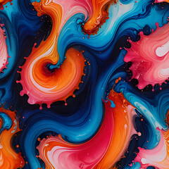 abstract fractal background with circles