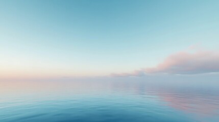 Obraz premium Pale sky over calm water