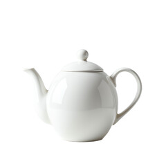 Fototapeta premium Elegant white teapot for tea serving.