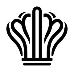 Obraz premium Elegant crown design, simple lines, regal
