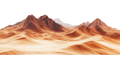 Desert mountain range panorama