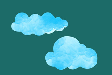 vector illustration of clouds