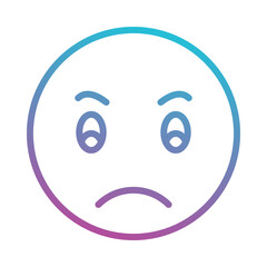 Sad emoji icon