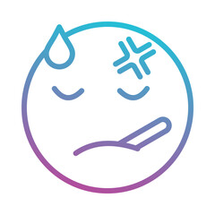 sick emoji icon