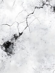 Obraz premium Cracked white surface texture