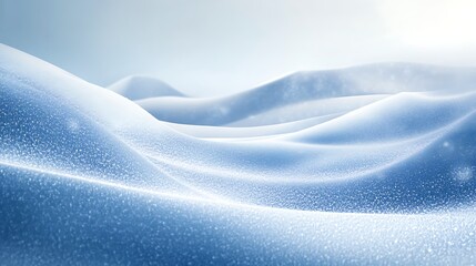 Fototapeta premium Snowy hillscape