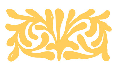 golden floral trendy contemporary