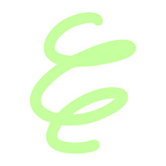 Obraz premium green swirl fluid element