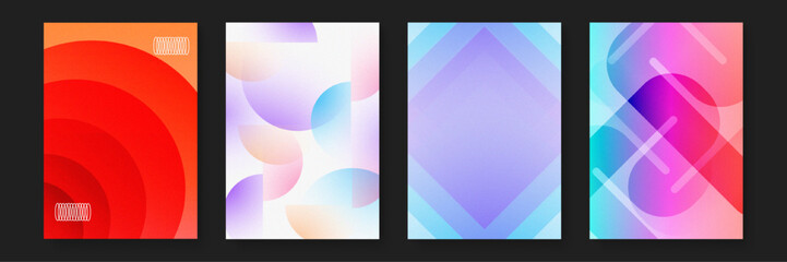 Four abstract colorful designs suitable for vibrant digital backgrounds, graphic design projects, artistic presentations, and modern print materials.