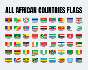 All African Country Flags with Names &ndash; Complete Collection of Africa Nations and Territories