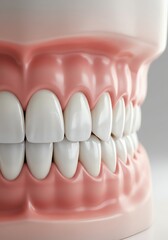 Obraz premium Perfect Smile: Close-up of a Realistic Dental Model