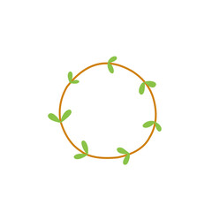 leaf circle frame