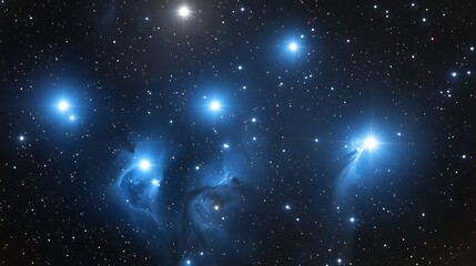 Obraz premium Star cluster in deep space