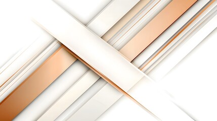 Abstract lines in beige and copper shades crossing on a textured white background