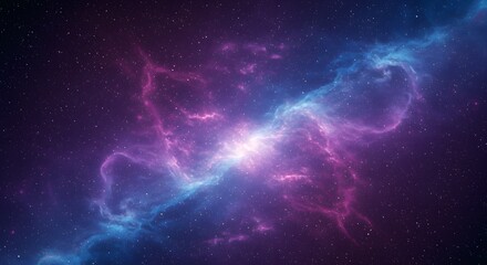 Purple galaxy nebula wallpaper for desktop background and astronomy themed digital art projects design on transparent background