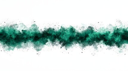 Obraz premium Abstract teal smoke and watercolor texture with artistic splashes and soft edges on white background