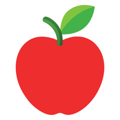 Apple vector icon on white background 