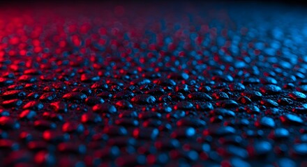 Fototapeta premium Water drops illuminated with vibrant colors close up photography macro abstract background image stock photo on transparent background