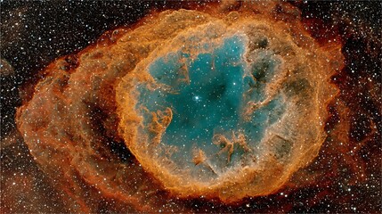 Cosmic Eye Nebula in Deep Space