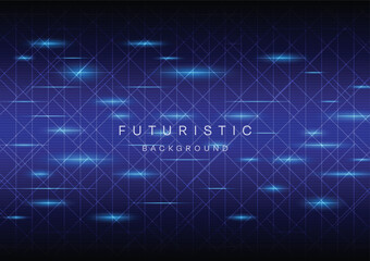 Blue Futuristic Circuit Abstract technology background Hi-tech system concept vector illustration