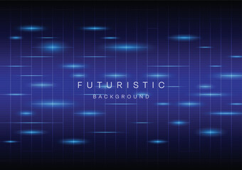 Blue Futuristic Circuit Abstract technology background Hi-tech system concept vector illustration