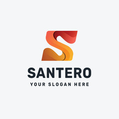 Letter S gradient logo vector icon illustration